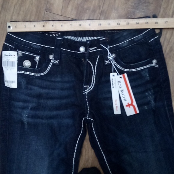 Rock Revival Jeans Women's 30 Easy Boot Embellished Rhinestones NWT 178 USD - Picture 6 of 11